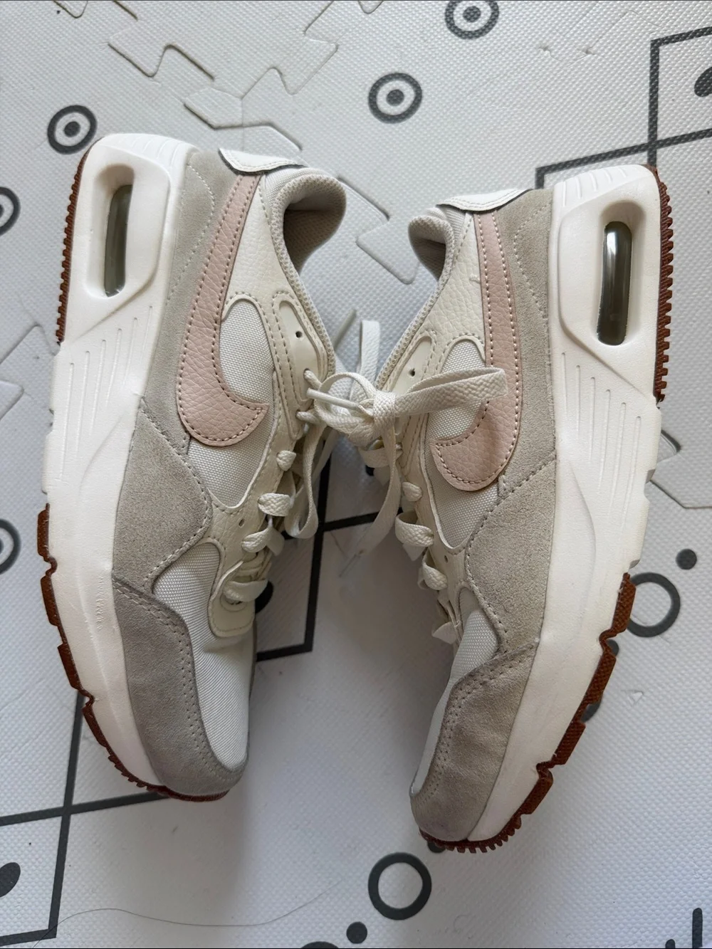 Nike Women’s Air Max 1 in Cream Pink Swoosh SC 'Sail Sanddrift 7